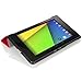 MoKo Google Nexus 7 2013 FHD 2nd Gen Case - Ultra Slim Lightweight Smart-shell Stand Cover Case with Auto Wake / Sleep for Google Nexus 2 7.0 Inch 2013 Generation Android 4.3 Tablet, RED