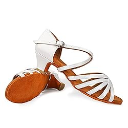 YKXLM Women's Latin Dance Shoes Satin Professional