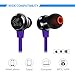 SoundPEATS In-Ear Noise Cancelling Headphones Stereo Earbuds Earphones for iPhone and Android Smartphones (With Mic and In-line Control, Flat Cable, Metal Housing)- M20 Purple