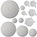 mockins 12 Pack Silicone Covers | 5 Silicone Stretch Lids & 7 Suction Lids | The Reusable Silicone Huggers are Expandable To Fit Various Unique Shapes & Sizes To Keep Your Food Fresh & Tasty - Clear …