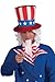 Rubies Uncle Sam Beard & Wig Set for Adults, Men's No Size White