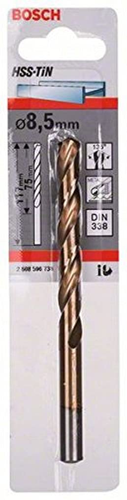 Bosch 2608596736 HSS-TiN DIN 338 Metal Drill Bits