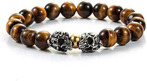 Handmade 10mm Round Natural Semi Precious Gemstone Beaded Stretch Bracelets
