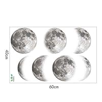 LXSSG Moon Phase Diagram Wall Stickers All Phases Wallpaper Bedroom Living Room Home Decoration Art Decals Available Wall Tattoo