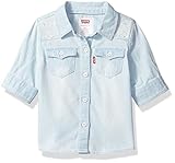 Levi's Baby Girls' 3/4 Sleeve Denim Western