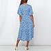 Women’s Casual Swing Dress – Ladies Summer V Neck Short Sleeve Dresses – Warp Tie Midi Dressthumb 4