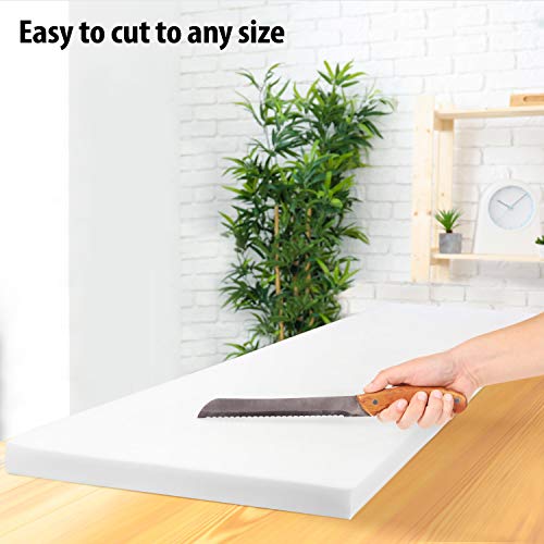 FOAMSPOT 2\" Height X 24\" Width X 60\" Length 1.8 Density 44ILD ( Firm) Upholstery Foam Cushion Made In USA
