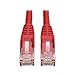 Tripp Lite Cat6 Gigabit Snagless Molded Patch Cable (RJ45 M/M) - Red, 6-ft.(N201-006-RD)