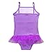 KIDHF Trolls One Piece Summer Swimsuit Girls Princess Swimwear (Purple,100/3-4Y)