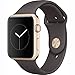 Apple Watch Series 1 Smartwatch 42mm Gold Aluminum Case, Cocoa Sport Band (Newest Model) (Renewed)