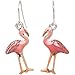Heirloom Finds Pink Flamingo Enamel Dangle Earrings