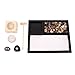 Deluxe Wooden Zen Sand Garden with Candle Holder, Candle, Rocks Sand and Rake (Model# RG-004)