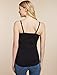 Jessica Simpson Clip Down Shelf Bra Nursing Cami Black