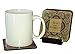 Jane Austen Novels Coaster Set - Cork Back Coasters (Set of 4, Holder Included)