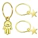 YSLF 85pcs Hair Jewelry Rings Decorations Pendants, Beads Accessories Rings Braid Cuff Hair Decoration for Hair (Assorted Patterns)
