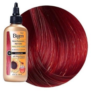 Bigen Semi-Permanent Haircolor #R4 Intensive Red 3 Ounce (88ml) (3 Pack)