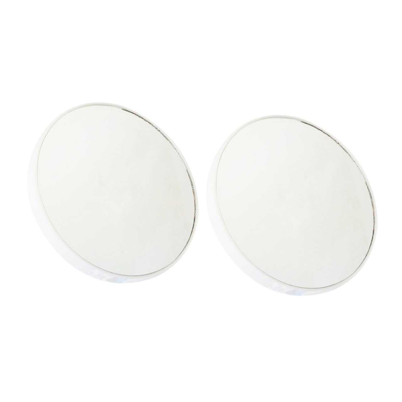 Photo 1 of Ipetboom 2Pcs 10X/15X Magnifying Makeup Mirror with Suction Cups, Portable Round Cosmetic Mirror for Travel, Vanity, and Bathroom Use, White, 3.46 Inch Diameter