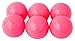 Mylec Cool Weather DEK/Ball/Roller/Street Hockey Ball for Indoor/Outdoor USE Hockey Ball 6 Pack - Pink, 30-60 Degrees