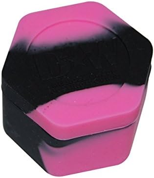 Honeycomb Nonstick Platinum Cured Kitchen Storage Silicone Jar Container - Choose your color! (Pink / Black)