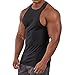 Magiftbox Men's Muscle Workout Tank Tops Gym Shirts T189_Black_US-L