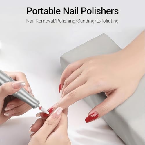 JESWO Drill para Uñas Profesional 35000 RPM, 6 en 1 Pulidora para Uñas, Torno Electrico para Uñas, Velocidad Regulable, Poco Ruido para Manicura y Pedicura Profesional
