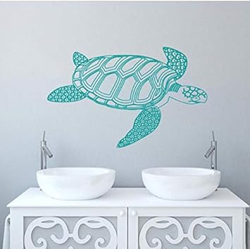 Likeai Etiqueta De La Pared Tortuga Pared Apliques Etiqueta De La