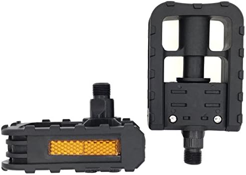ARTHEALTH Folding Bicycle Pedals Bike Pedals For Folding Bike Nylon Folding Bike Pedals 9/16 Inch High Performance Pedals for Folding Bike Black