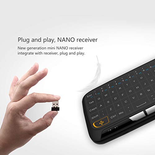 GMSP H18 Wireless Keyboard Air Mouse Full Touchpad 2.4GHz for Smart TV Box PC Android - Thumbnail 4