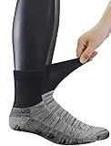 Yomandamor Men's 4 Pairs Bamboo Non-Slip Ankle Diabetic Socks with Seamless Toe and Cushion Sole