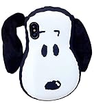 iPhone X Case, TopFunny iPhone X Silicone Cases 3D Cute Cartoon Dog Soft Silicone Rubber Protective Cover Detachable Ears Shockproof Case for iPhone X 2017 5.8