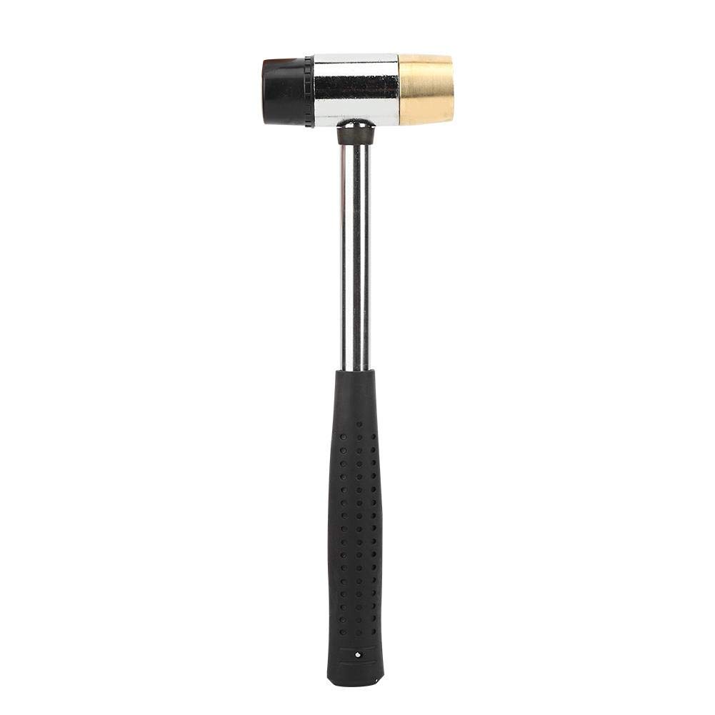 Guitar Hammer, Black Guitar Plastic Hammer Brass and Rubber Head Guitar Fret Hammer Ukulele Musical Instrument Accessories