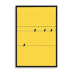 Framed Canvas Wall Art for Living Room, Bedroom Simple Style Theme Canvas Prints for Home Decoration Ready to Hang - 16x24 inches