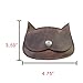 Hide & Drink, Cat Shape Wallet Handmade from Full Grain Leather - Bourbon Brown