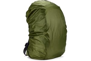 Vernijtrdy 100L Backpack Rain Cover Waterproof Bag Dust Hiking Travel Camping Bags Portable Large, Green