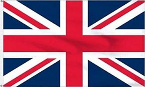 3'x5' FT England flag 3x 5 ft UK Flag 3x5 foot United Kingdom Flag Sewn Stripes Embroidered Brass Grommets 3x5 England St George Cross Flag English Banner Pennant New Indoor Outdoor