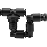 Pssopp Reptiles Fogger Mist Sprinkler Adjustable Reptile Forest Super Fogger Mist System Black Pet Cooling System for Rainforest Tank