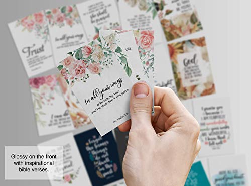 Prayer Cards - 60 Mini Scripture Cards with Assorted Bible Verses. Perfect for Women's Bible Studies, Daily Devotional for Women and Inspirational Christian Gift for Women by Dessie - Thumbnail 4