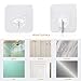 EKKONG Reusable Adhesive Hooks, Transparent Heavy Duty Wall Hooks with No Scratch, Waterproof and Oilproof for Bathroom, Bedroom, Kitchen, Refrigerator Door, Wall and Ceiling (24pack)