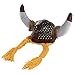 Viking Helmet and Hammer - 2-Pack Adult Party Hat Costume Accessories for Halloween, Themed Birthday Parties, Helmet: 22.7 Inches Circumference, Hammer: 20.7 x 7.7 x 4 Inches
