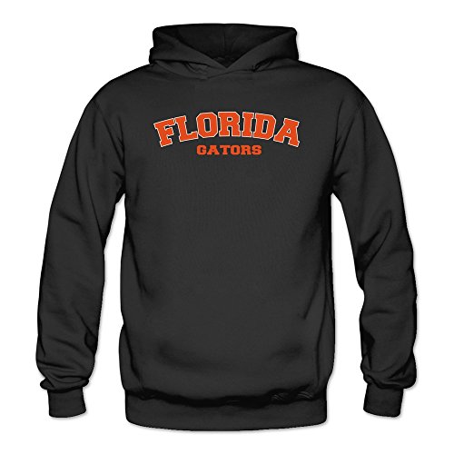 Tjame Women's Orange Florida Gators Arched Letters Logo Hoodie Black