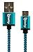Bastex USB Type C Cable (3FT), USB 2.0 Type C Blue Nylon Braided Cable with Aluminum Connector for Samsung Galaxy S8, S8 Plus Nexus 5X, 6P, Lumia 950, LG G5, and Apple MacBook 2015