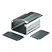 Eightwood Aluminum Project Enclosure Box Electronic Case for PCB Circuit Board DIY- 4.32 x 3.74 x 2.17 inch (L*W*H) Built-in Slot Extrusion Box