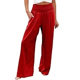 SHAOBGE Women's Casual Wide Leg Palazzo Pants High