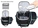 MIER Large Adult Lunch Bag for Men Women Insulated Soft Cooler for Picnic, Kayak, Beach, Grocery, Work, Travel, 2 Decks Cooler, Black/Blue