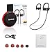 Bluetooth Earphones, IPX7 Waterproof Sport Wireless Headphones,HiFi Stereo in-Ear Headphones,Secure Fit for Running Jogging Hiking,Built-in Noise Cancelling Mic,Case (7-9Hrs)
