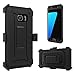 TOUGHBOX Galaxy S7 Case Edge, [Shield Series®] [Shockproof] [Black] for Samsung Galaxy S7 Edge Case [Built in Screen Protector] [with Holster & Belt Clip] [Has Kickstand]