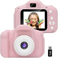 GlobalCrown Kids Camera,Mini Rechargeable Child Digital Camera Shockproof Video Camcorder Gifts for 3-8 Year Old Boys...