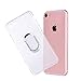 iPhone 8 Case/iPhone 7 Case, with Ring Holder Kickstand Function, 360 Degree Rotating Ring Holder Grip Case with Magnetic Car Mount Soft TPU Cover for iPhone 7/7S/8 (Transparent)