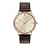 Bulova Men's 40mm Classic Rose Goldtone Leather Strap Watch