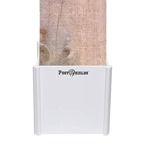 Post Shields Post Protector - This Protects Your Mailbox, Deck & Fence Posts from Damage by Lawn Maintenance Equipment - Fits Wood & Metal Posts - No Tools, Screws or Nails Needed - Thumbnail 7